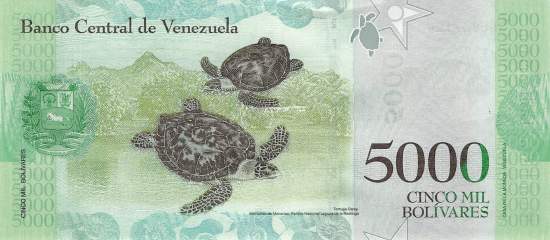5000 Bolivares 2017